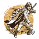 luke skywalker tattoo design idea
