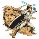 luke skywalker tattoo design idea