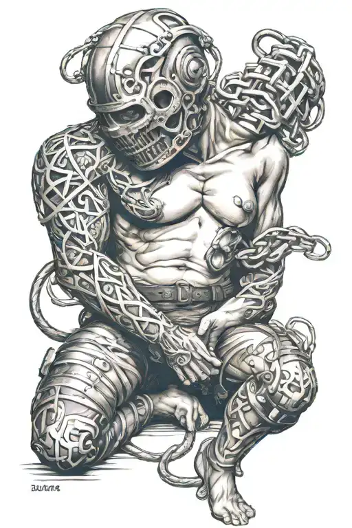 BDSM scene tattoo design idea