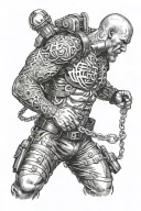 BDSM scene tattoo design idea