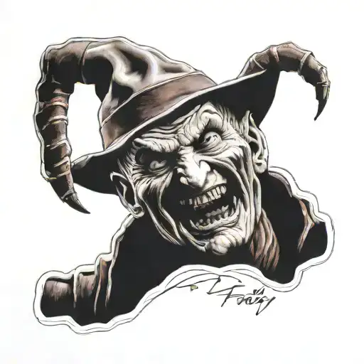 freddy krueger tattoo design idea