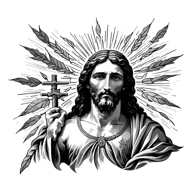 Jesus tattoo design idea