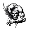 On Triceps tattoo design idea