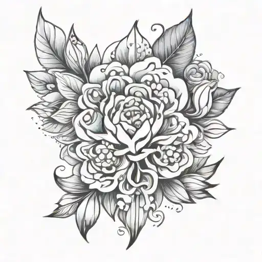 Draw me a tattoo that stands for self-love, growth, healing and inner balance. tattoo design idea