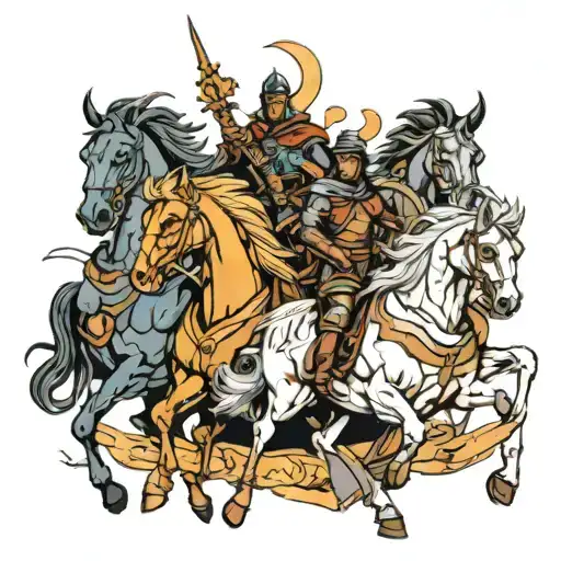 four horseman of the apocalypse  tattoo design idea