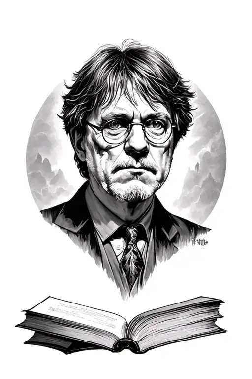 Stephen King, books, Lors of the ring, Harry Potter tattoo design idea