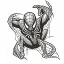 Spiderman logo tattoo design idea