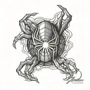 Spiderman logo tattoo design idea