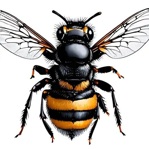 carpenter bee tattoo design idea