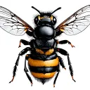 carpenter bee tattoo design idea