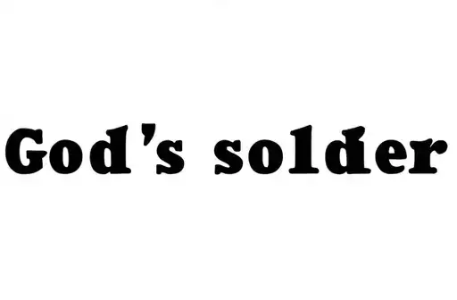 "God's soldier " tattoo design idea