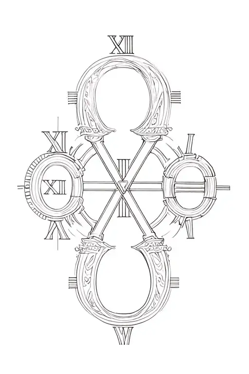 2003 Roman numerals tattoo design idea
