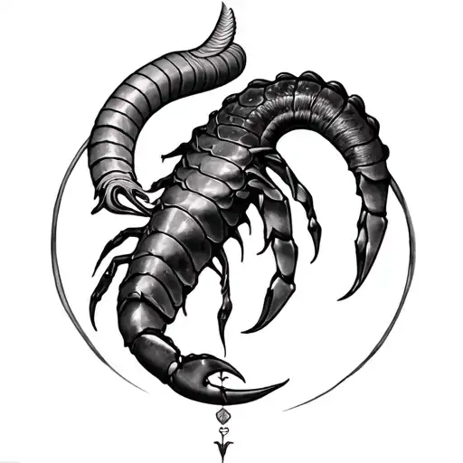solace bliss 7 capricorn scorpii tattoo design idea