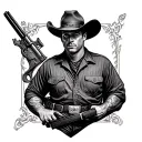 John Wayne James Harness 26 tattoo design idea