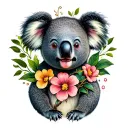 koala tattoo design idea