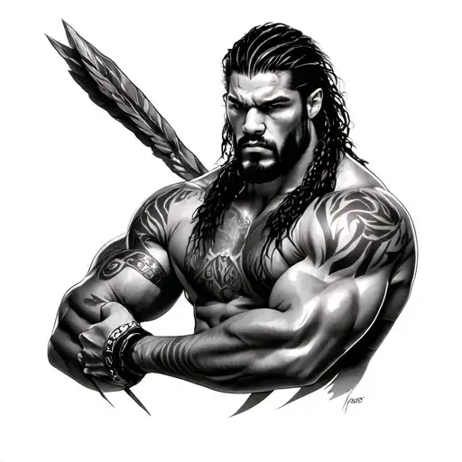 Roman Reigns tattoo design idea
