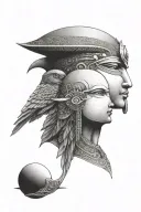 Anúbis e horus tattoo design idea