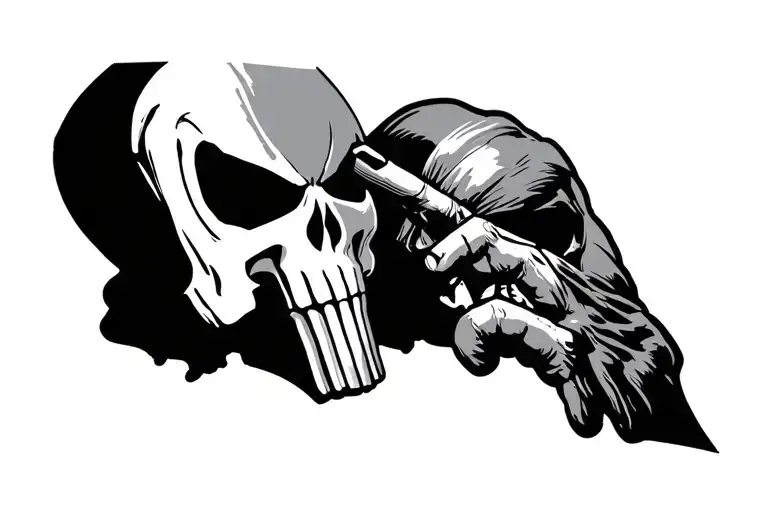 punisher 96 tattoo design idea
