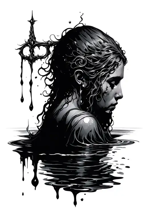 the blood of a covenant is thicker than the water of womb tattoo design idea