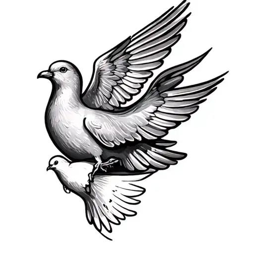 “Even when we are far apart were always together at heart” with a dove at bottom tattoo design idea