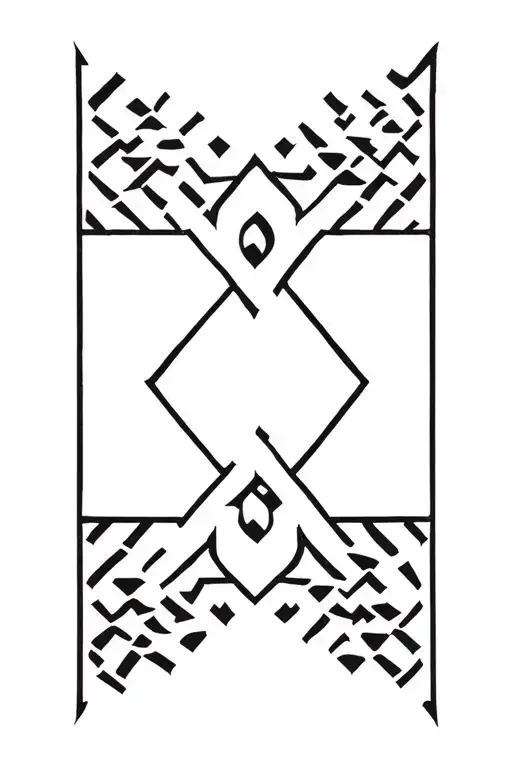 Shape of Morocco with Berber carpet designs and شمسي written inside tattoo design idea