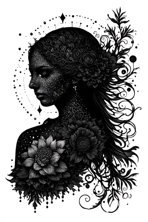 spiritual awakening tattoo design idea