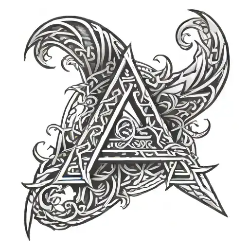 norse rune symbolizing strength tattoo design idea