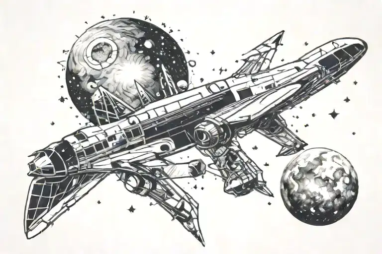 milky way tattoo design idea