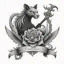 Fearless tattoo design idea