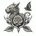 Fearless tattoo design idea