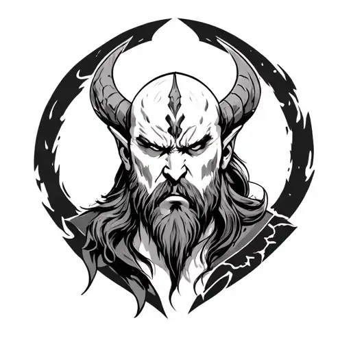 Tyr God Of War tattoo design idea