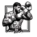 Iranian boxer tattoo design idea