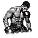 Iranian boxer tattoo design idea