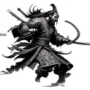 Ronin Samurai tattoo design idea