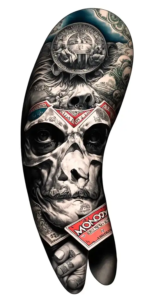 MONOPOLY GAME tattoo design idea