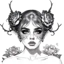 Titties And tattoo design idea