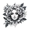 Titties And tattoo design idea