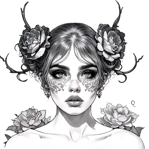 Titties And tattoo design idea