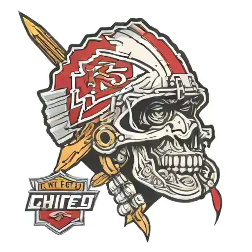 Kansas City chiefs arrowhead nfl tattoo design idea
