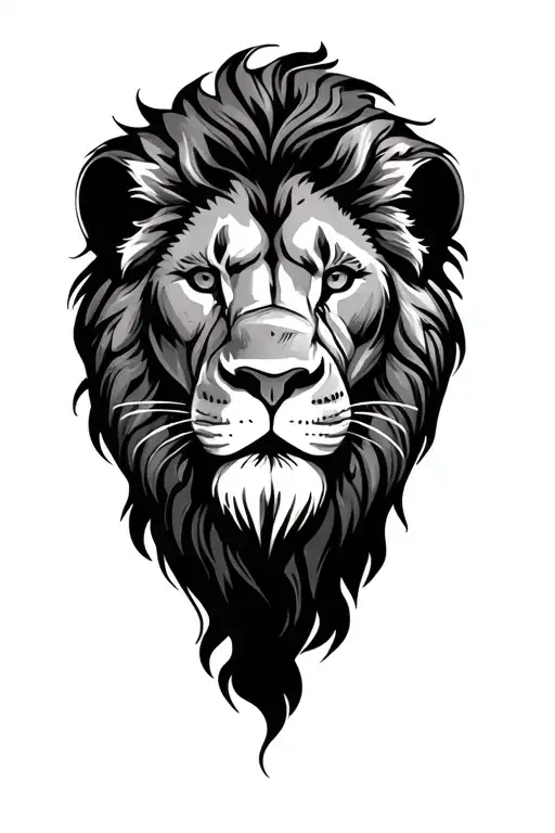 lion head And I roll inspired tattoo featuring tattoo design idea