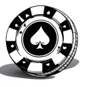 Poker Chip tattoo design idea
