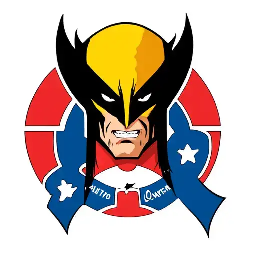 xmen wolverine and autism awareness tattoo design idea