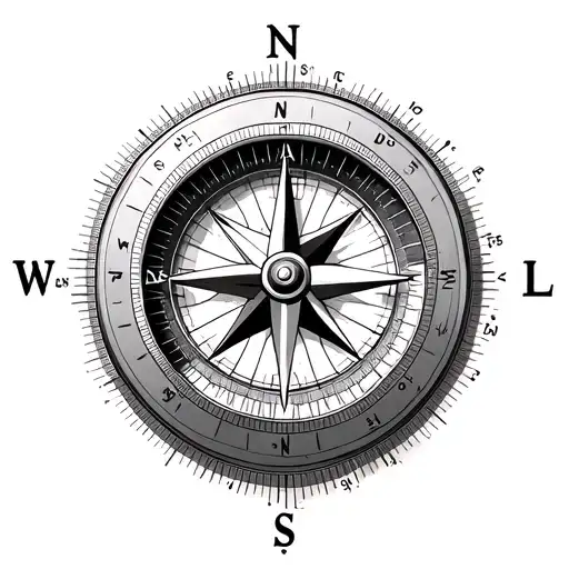 compass coordinates 45°10′N 18°01′E tattoo design idea