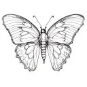 papillon tattoo design idea