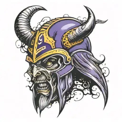 Minnesota Vikings tattoo design idea