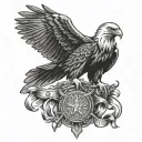 Eagle Scout tattoo design idea