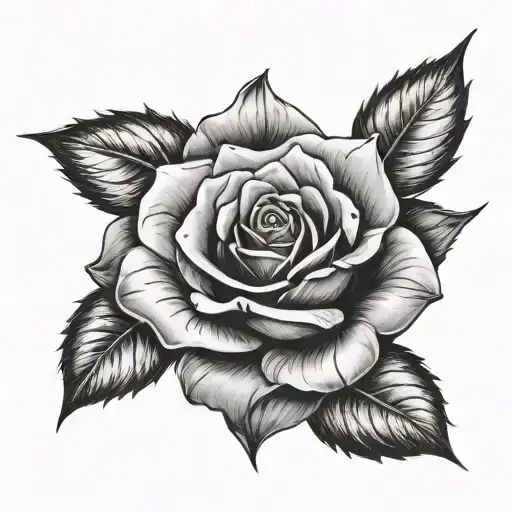 rose that grew from concrete  tattoo design idea