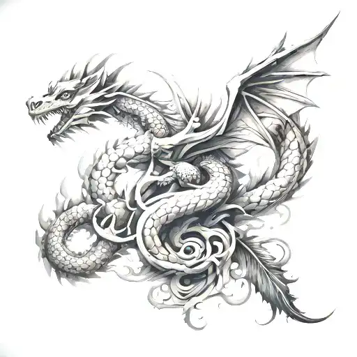 spine tattoo with dragon and unforgettable  tattoo design idea