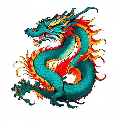 "Spring Dragon" tattoo design idea