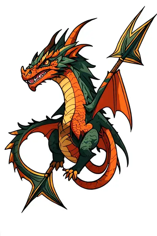 how to train your dragon arrow design tattoo design idea